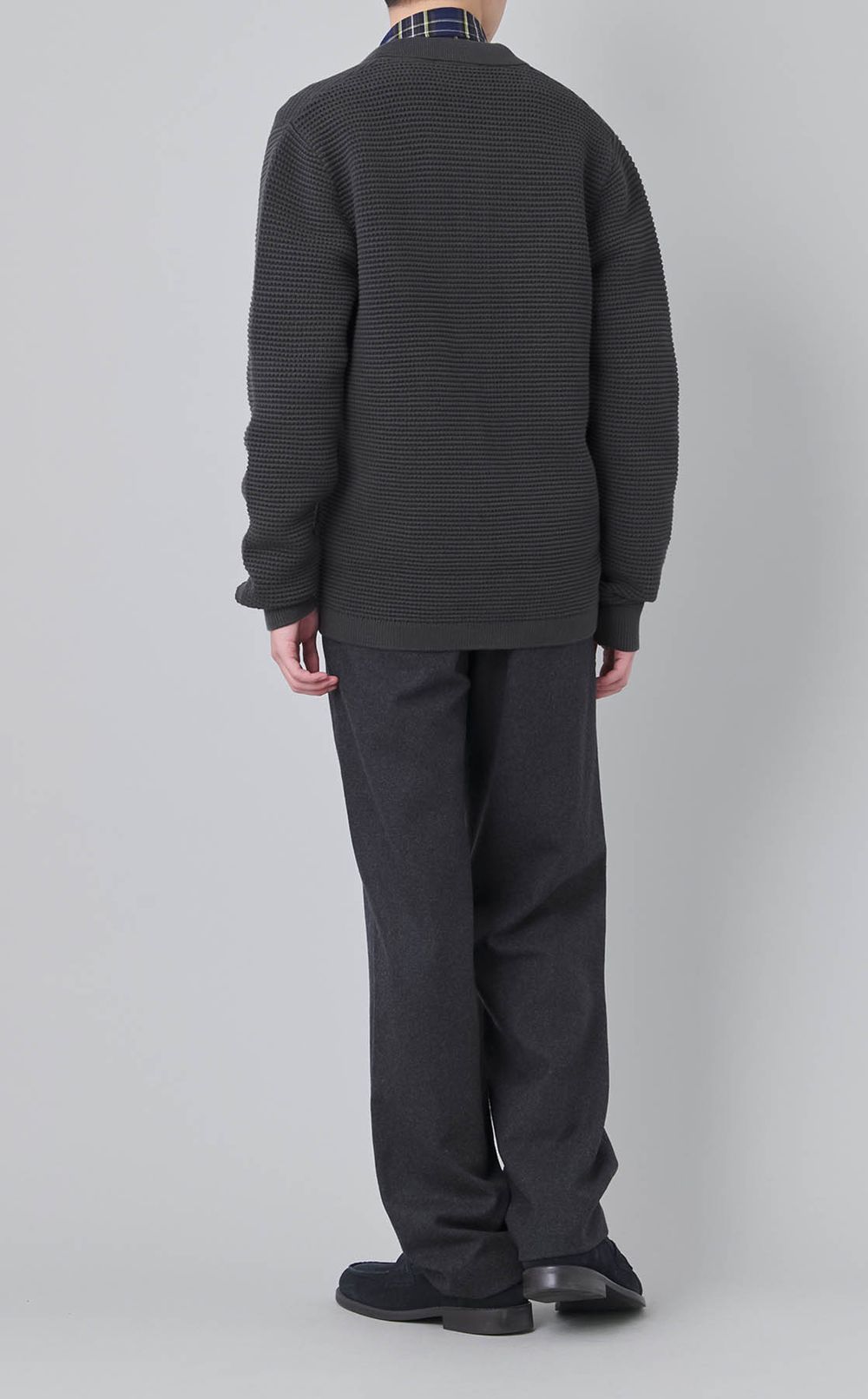 ポロカラーカーディガン