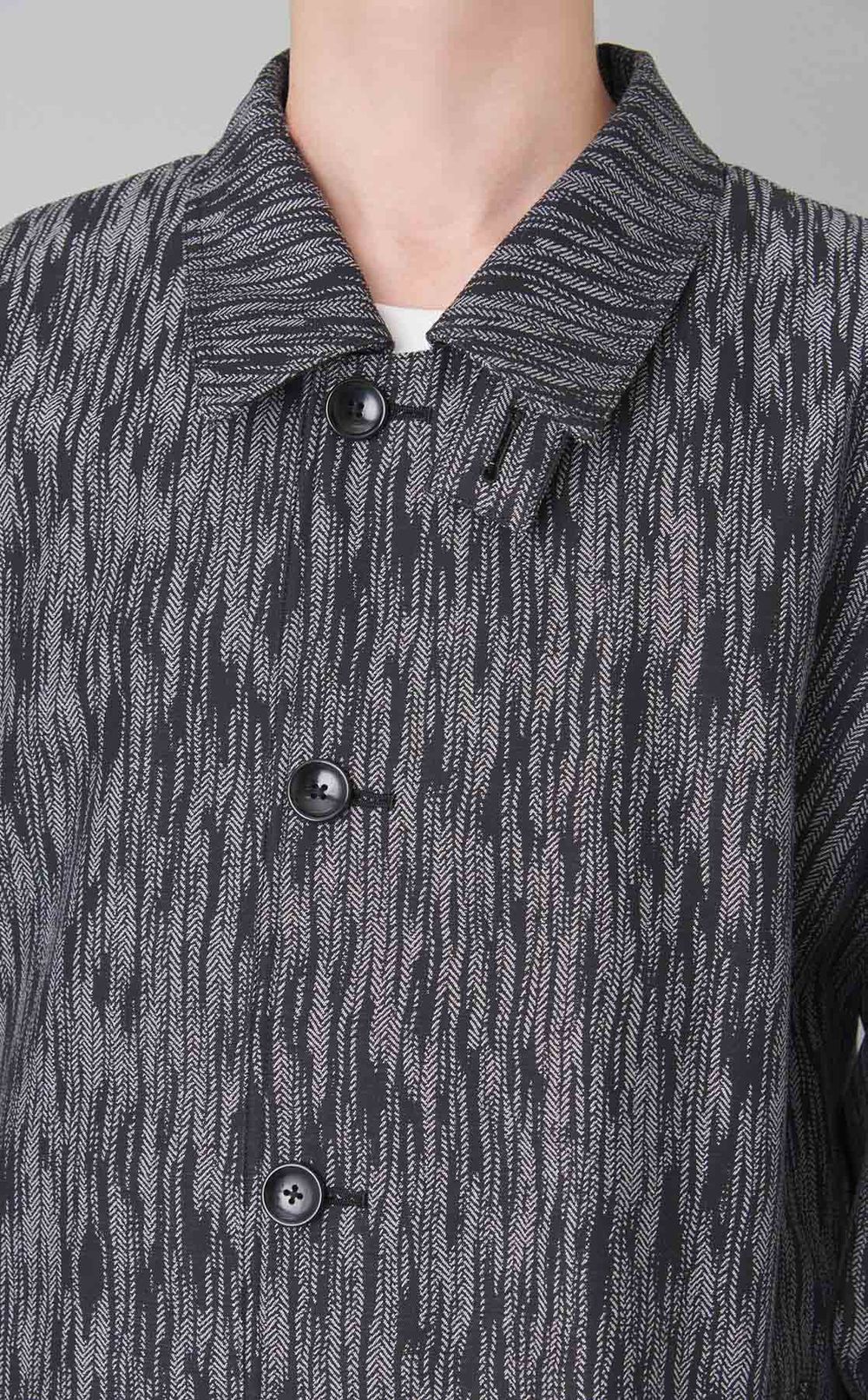 ジャカードレイヤードコート