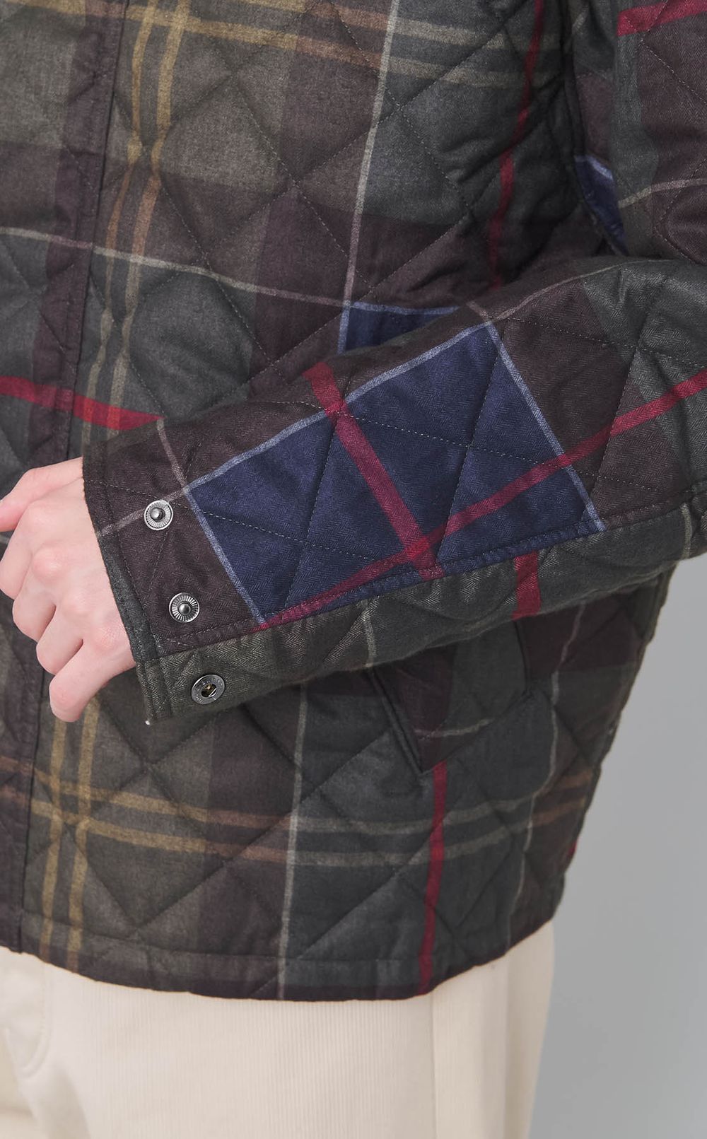 タータンキルトトランスポートブルゾン