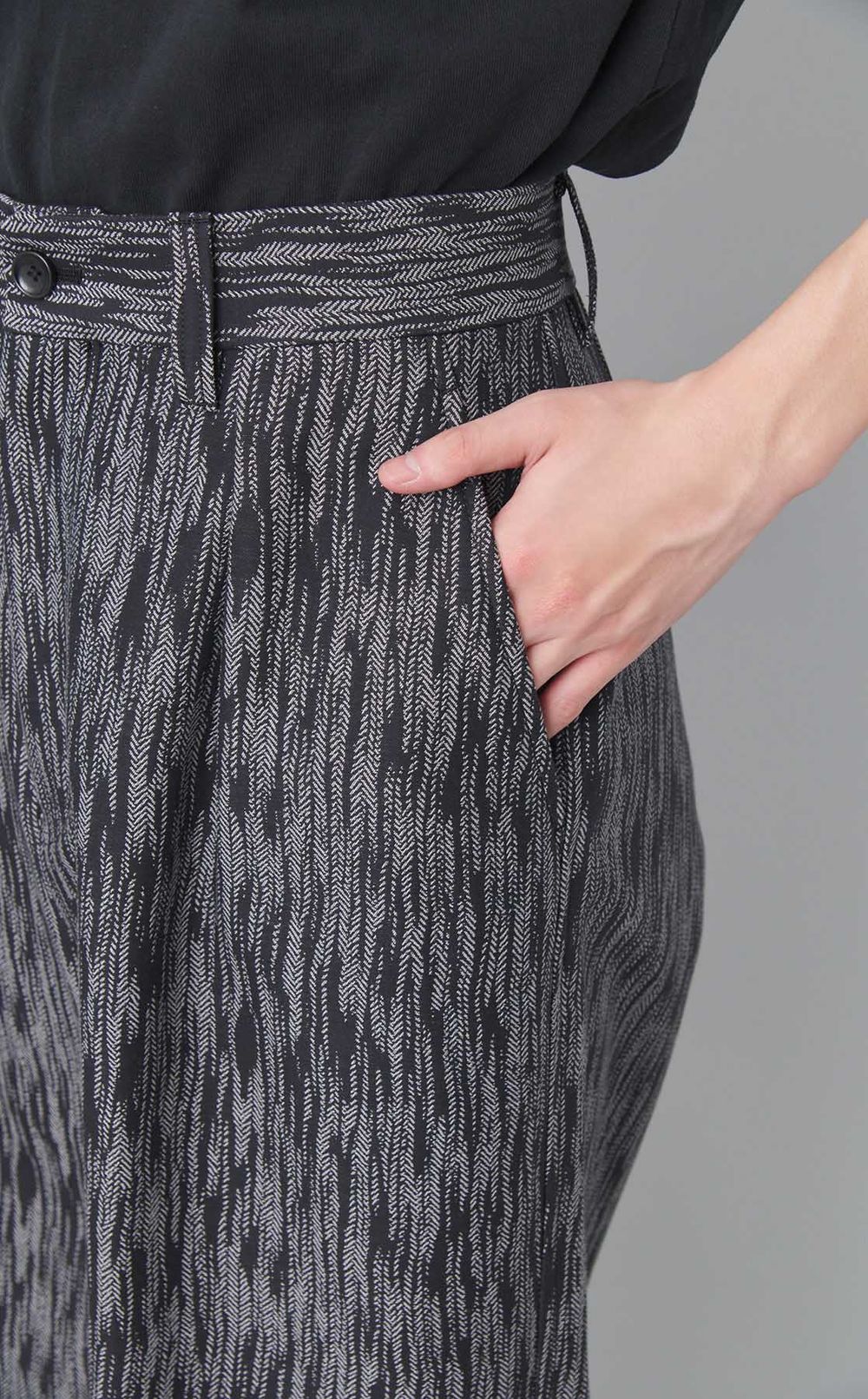 ジャカードワイドワークトラウザー