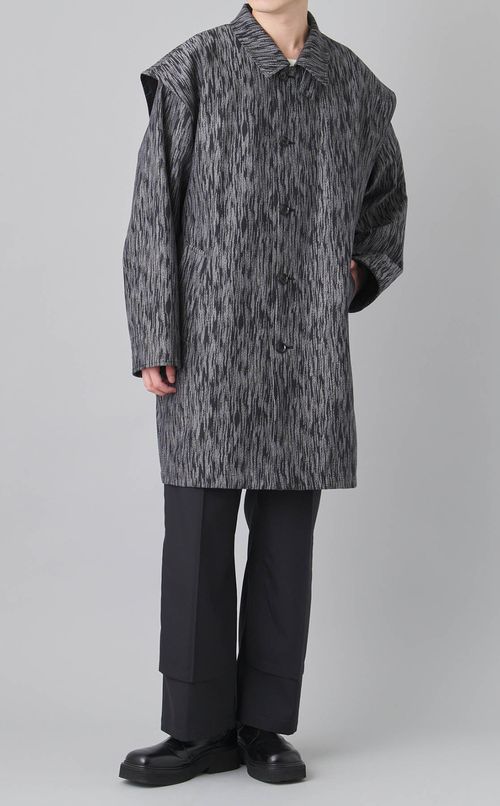 デュアルツイードダブルタックパンツ