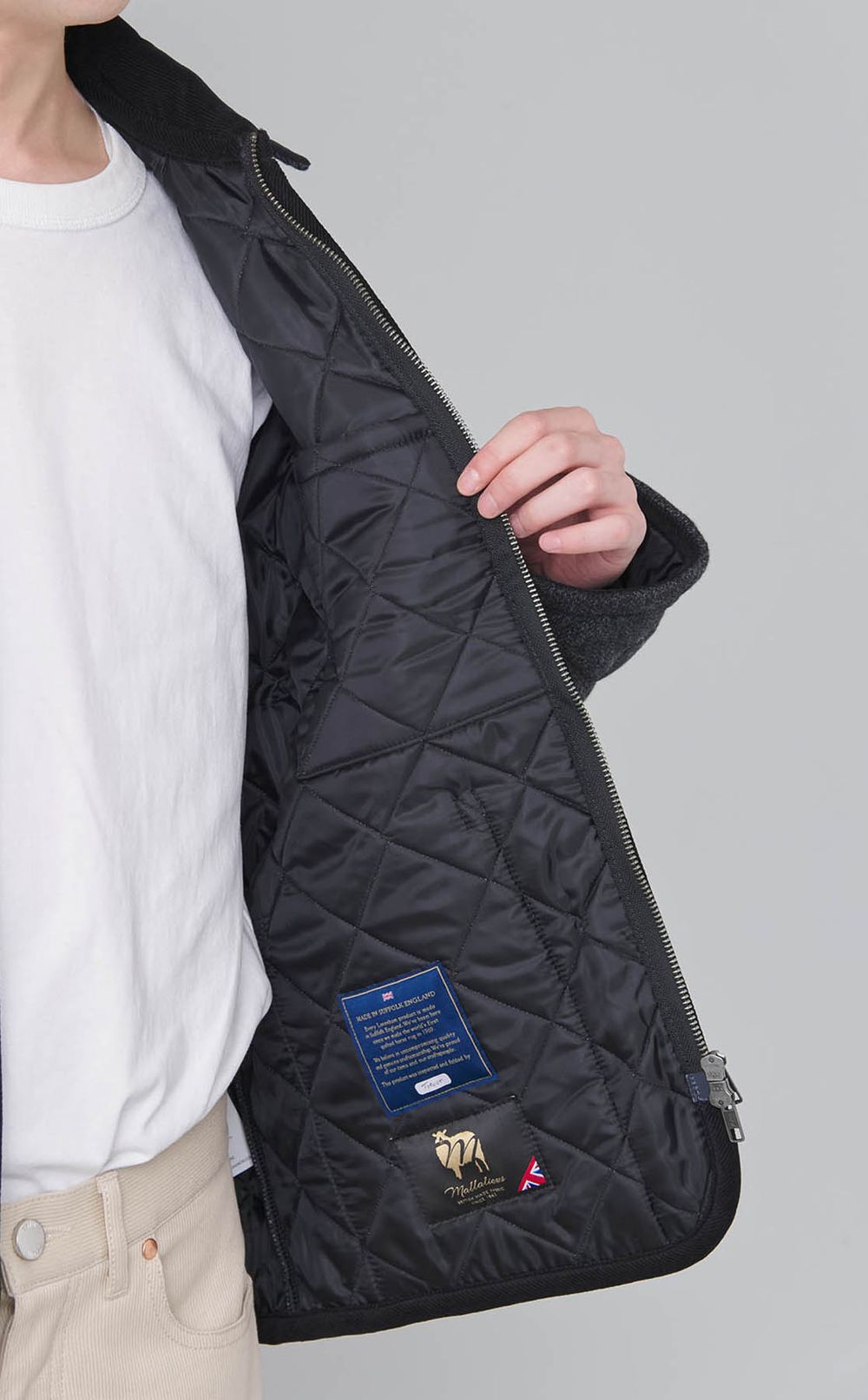 ウールテイナムジップブルゾン