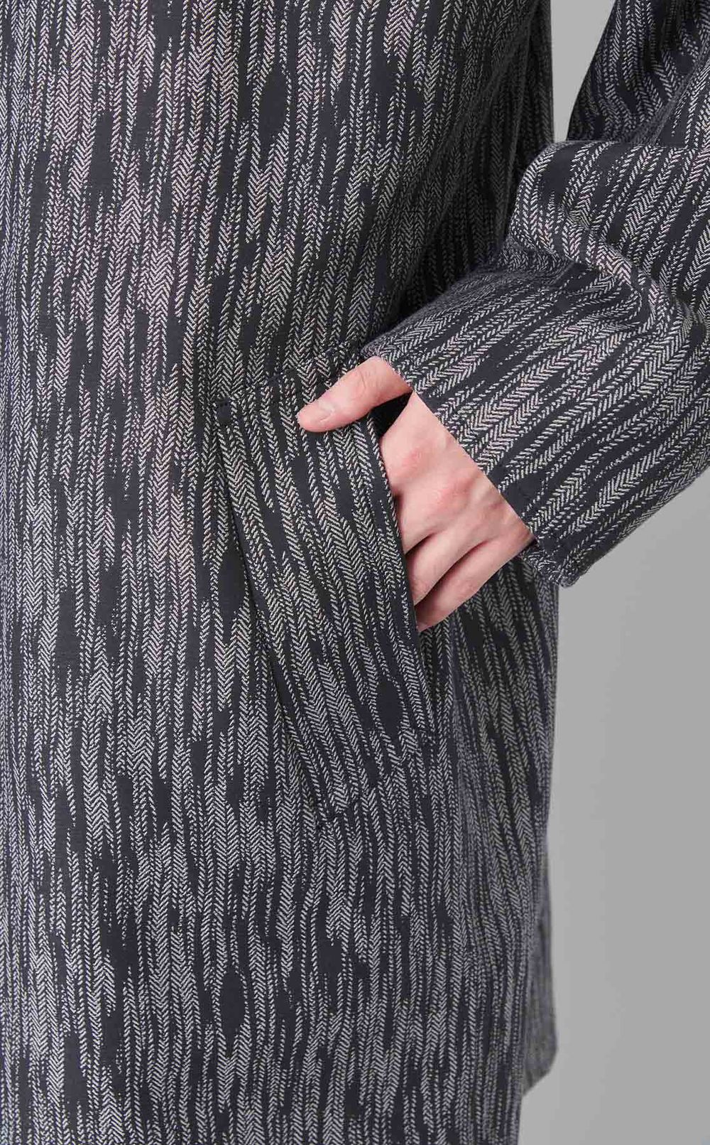 ジャカードレイヤードコート