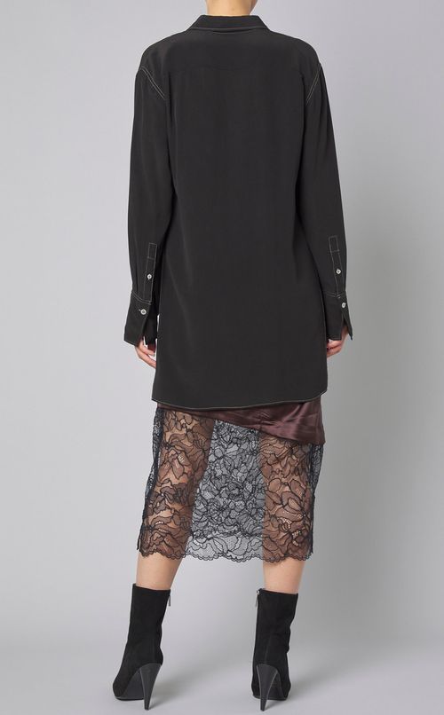 シルクロングシャツ