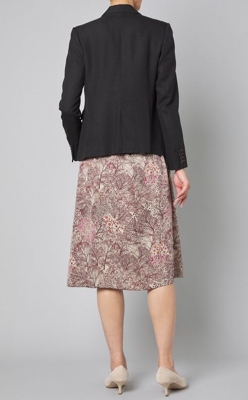 リネン混テーパードジャケット