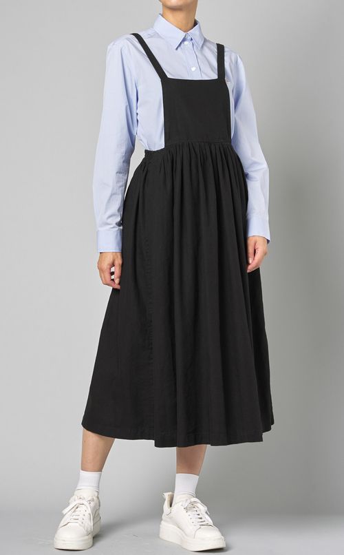 コットンリネンサロペットワンピース