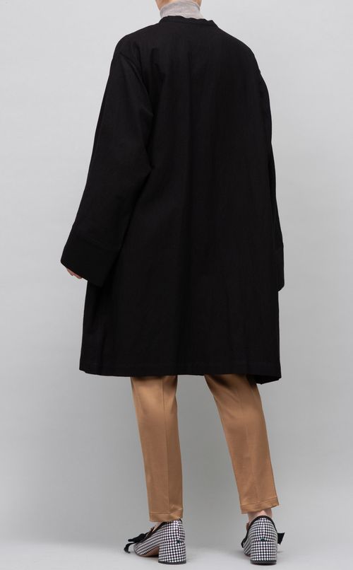 ウール混カシュクールコート