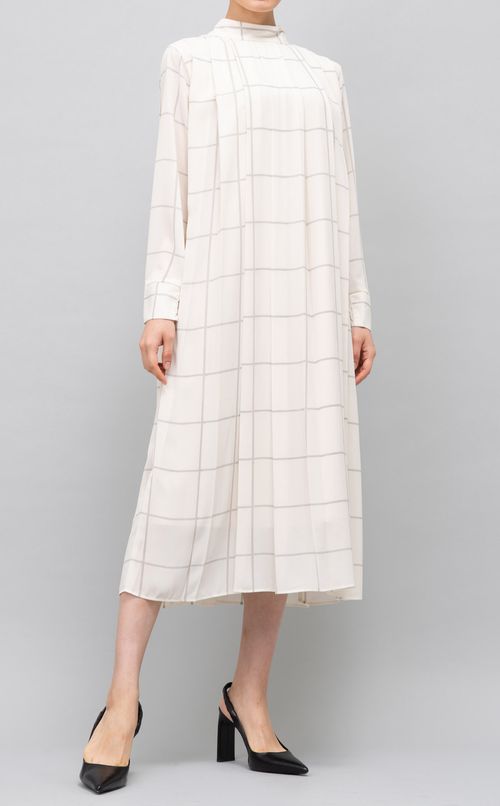 2wayチェックプリントワンピース