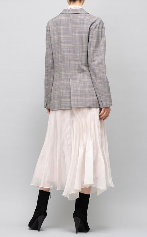 ダブルブレストチェックジャケット