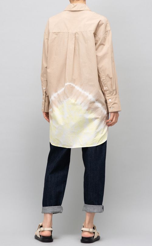 コットンロングシャツプルオーバー