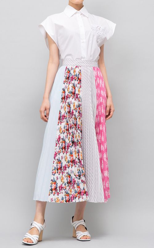 マルチプリントプリーツスカート