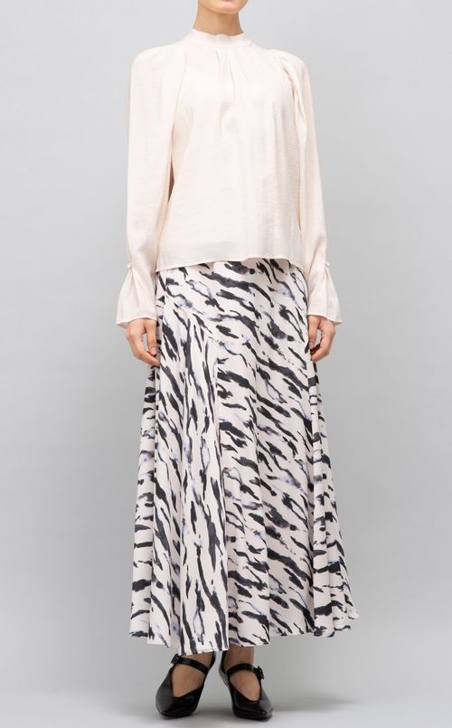 サイドフレアプリントスカート