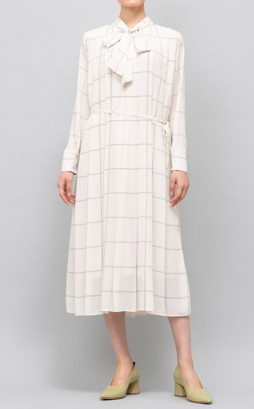 2wayチェックプリントワンピース