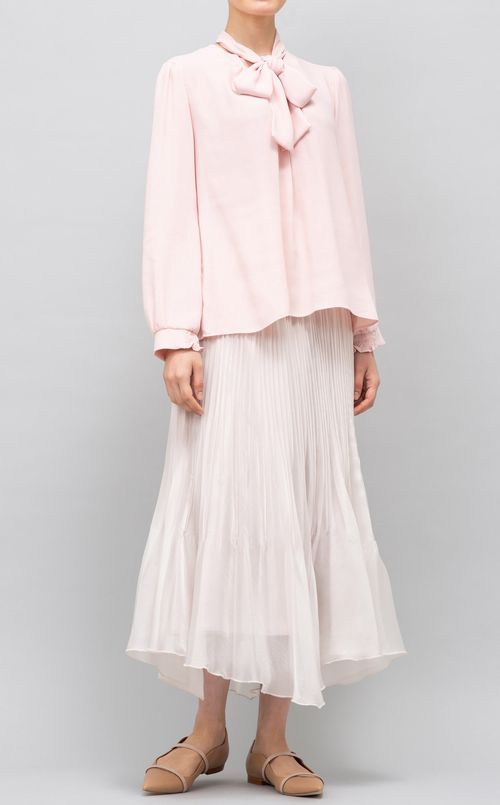 ジョーゼットボウタイブラウス