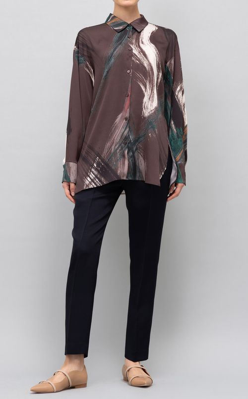 プリントルーズシャツ