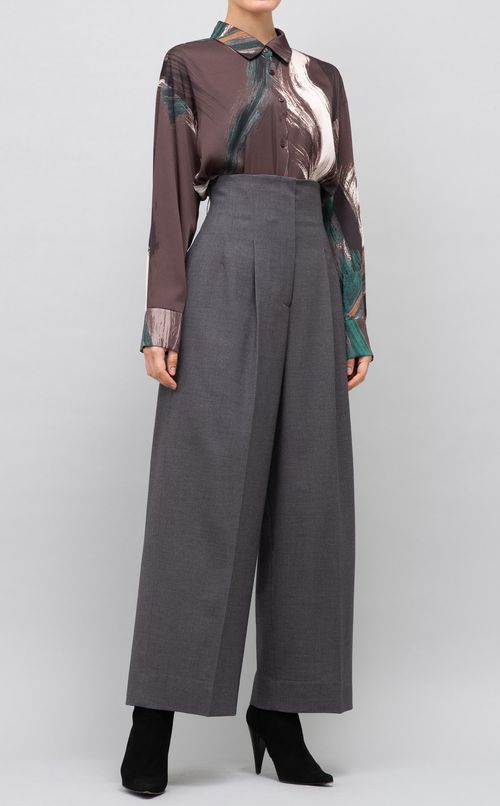 ハイウエストカーブパンツ