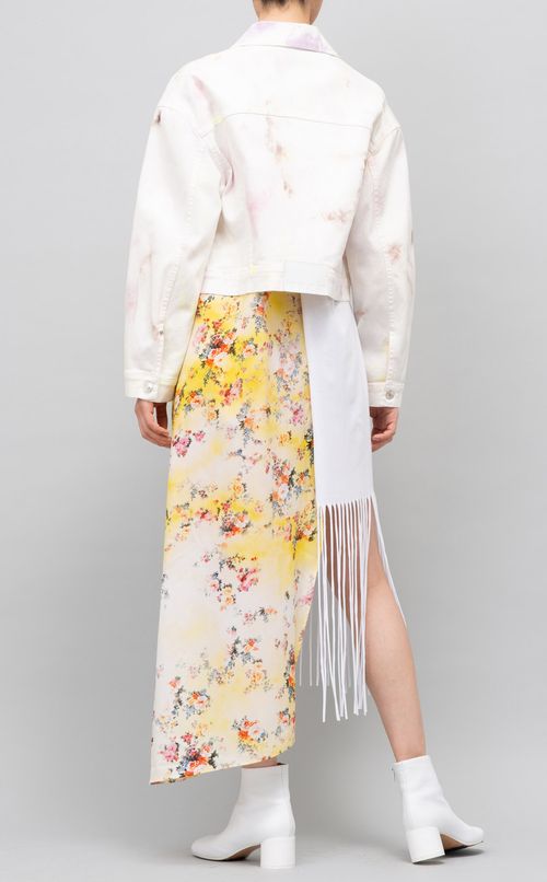 ショート丈デニムブルゾン