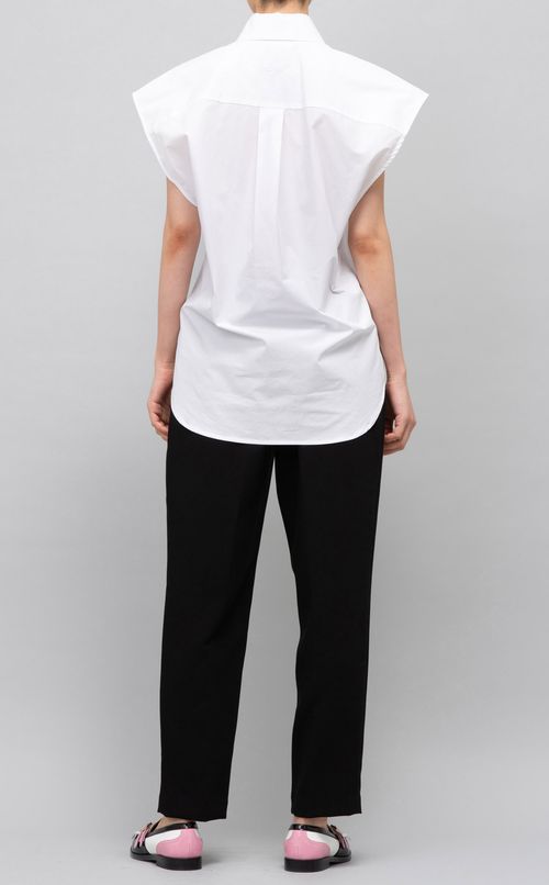 コットンレースシャツブラウス