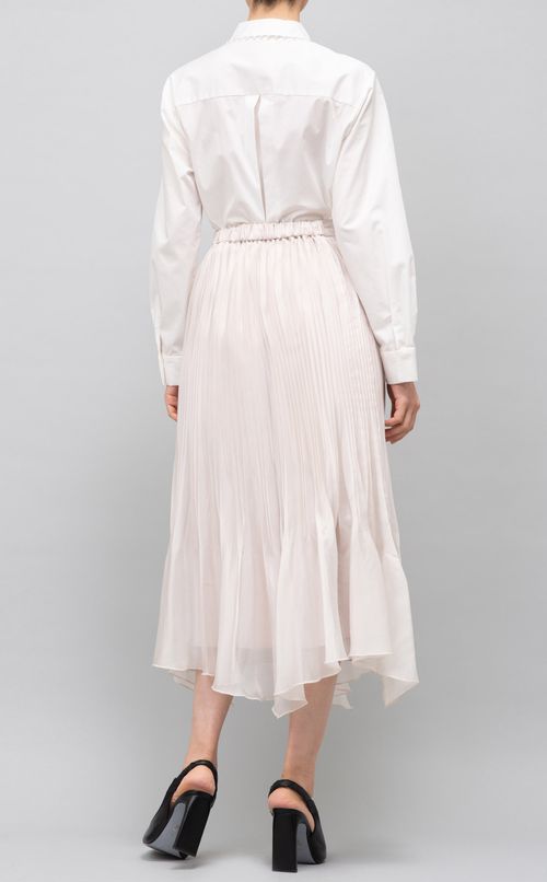 イレギュラーヘムプリーツスカート