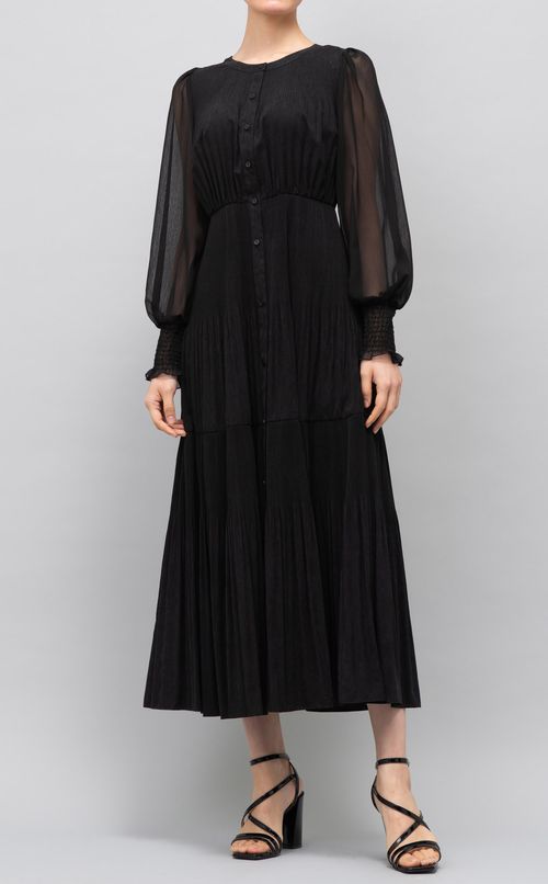 ティアードプリーツワンピース