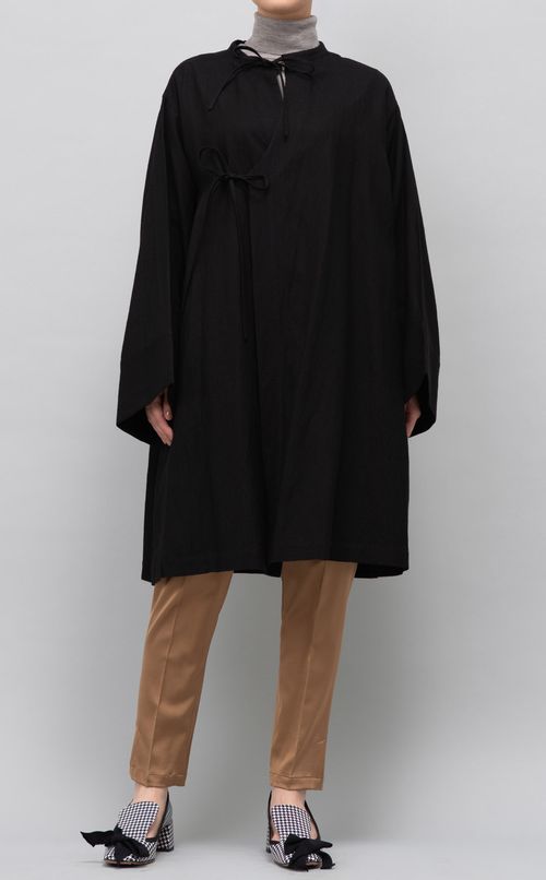 ウール混カシュクールコート