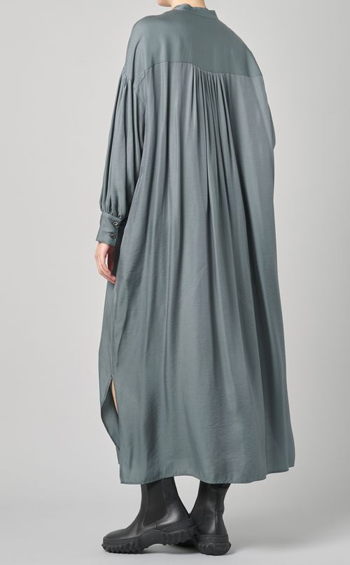 ヨーク切替シャツワンピース