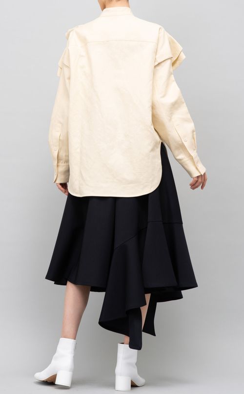 ショルダーフリルブラウス