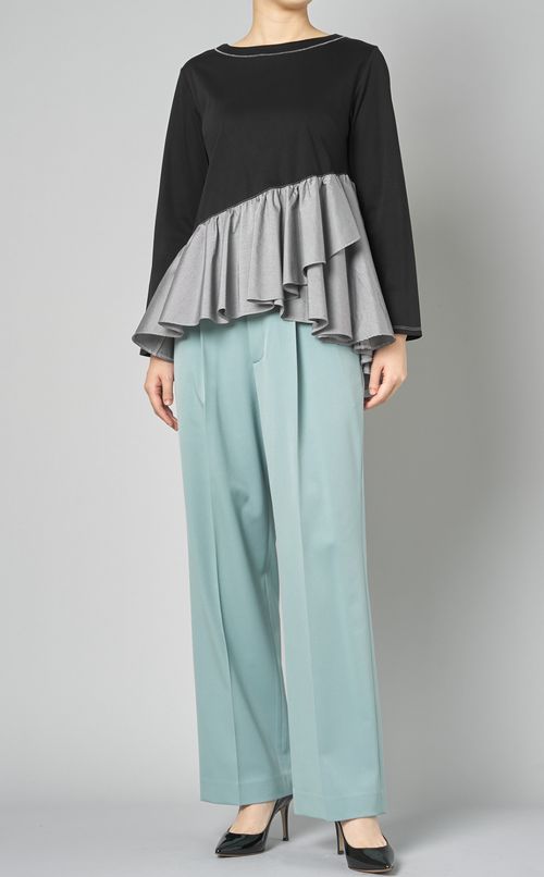 ハイウエストストレートパンツ