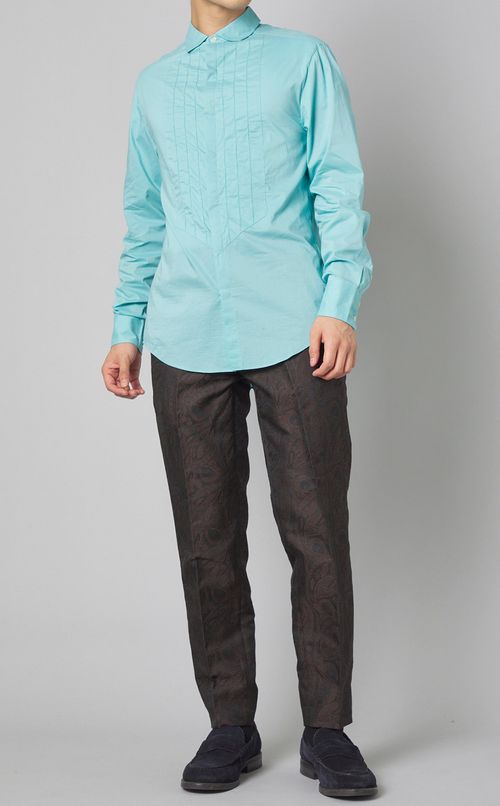 コットンナイロンブザムシャツ