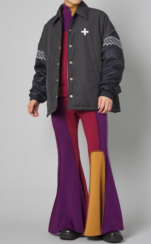 アシンメトリカルパッチワークパンツ