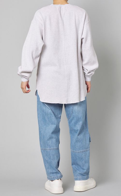 コットンワッフルTシャツ