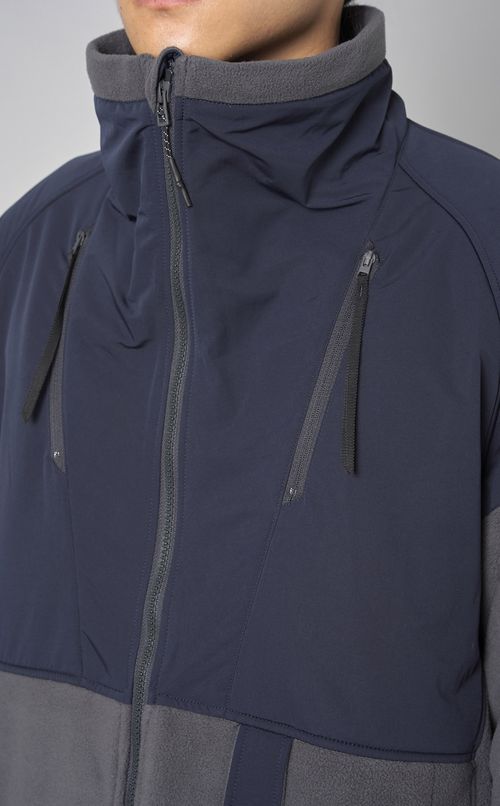 スタンドネックフリースジャケット