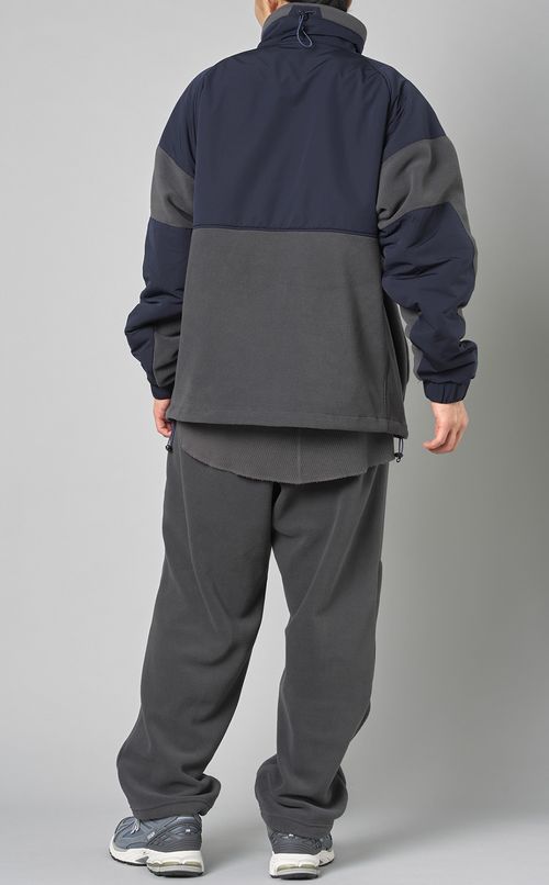 スタンドネックフリースジャケット