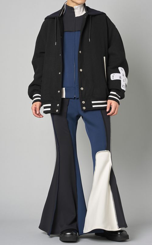 アシンメトリカルパッチワークジャケット