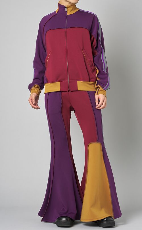 アシンメトリカルパッチワークジャケット