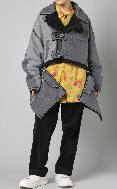 フラワープリントシャツ