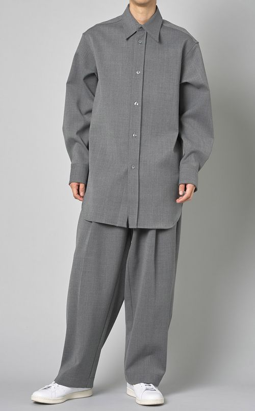 ポリヴィスコースシャツ