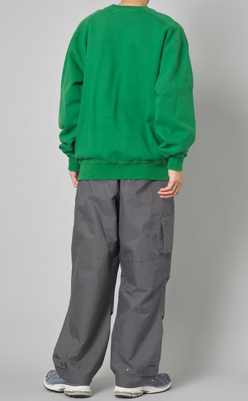 パネルクルーネックスウェットシャツ