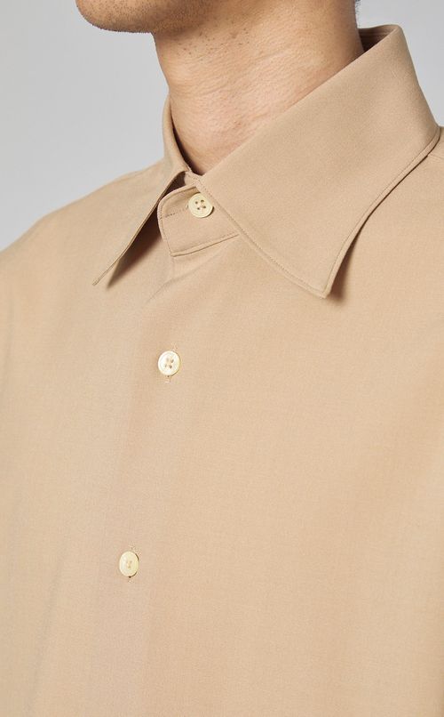 ウールストレッチシャツ