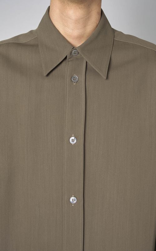 ウールヴィスコースレギュラーシャツ