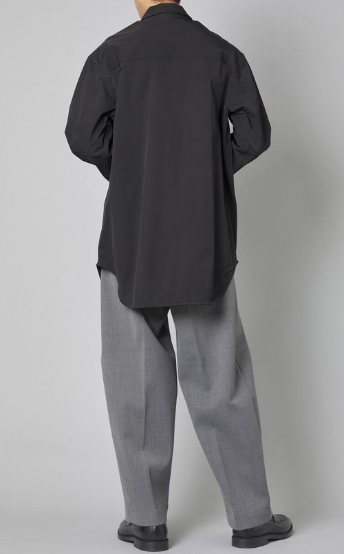 ビスコーススタンドカラーシャツ