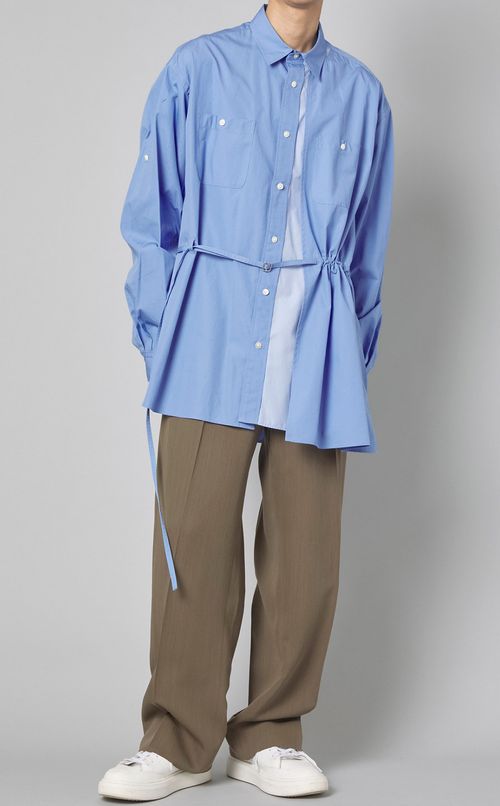 アシンメトリカルベルテッドシャツ