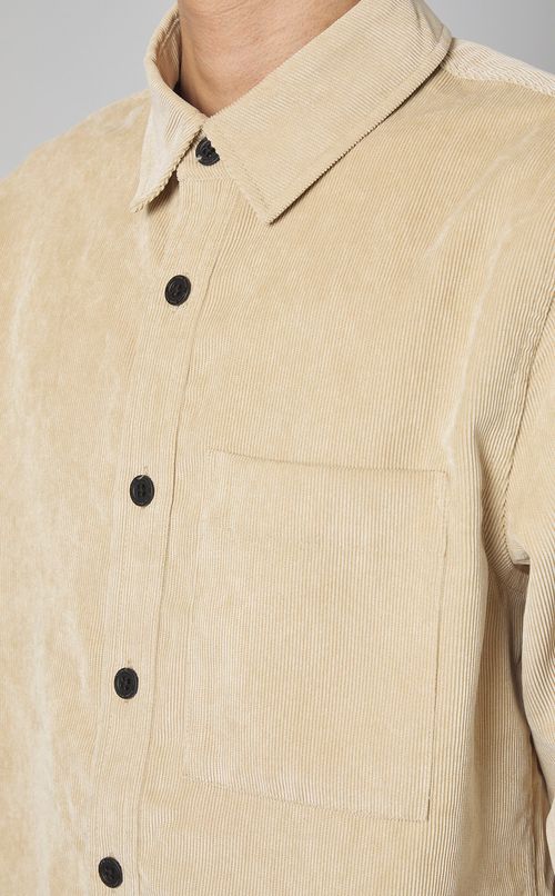 レギュラーフィットコーデュロイシャツ