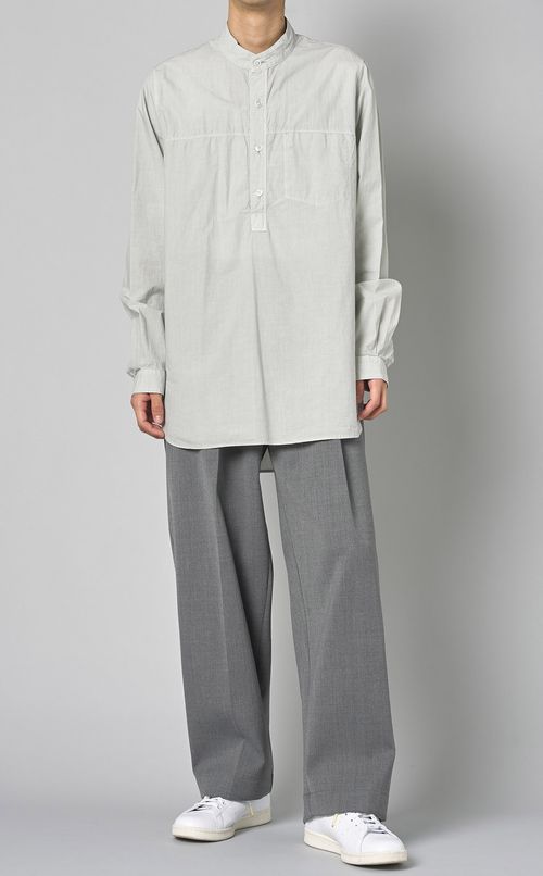 ガーメントダイバンドカラーシャツ