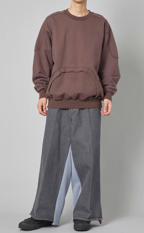 ジャージーマージングデニムパンツ