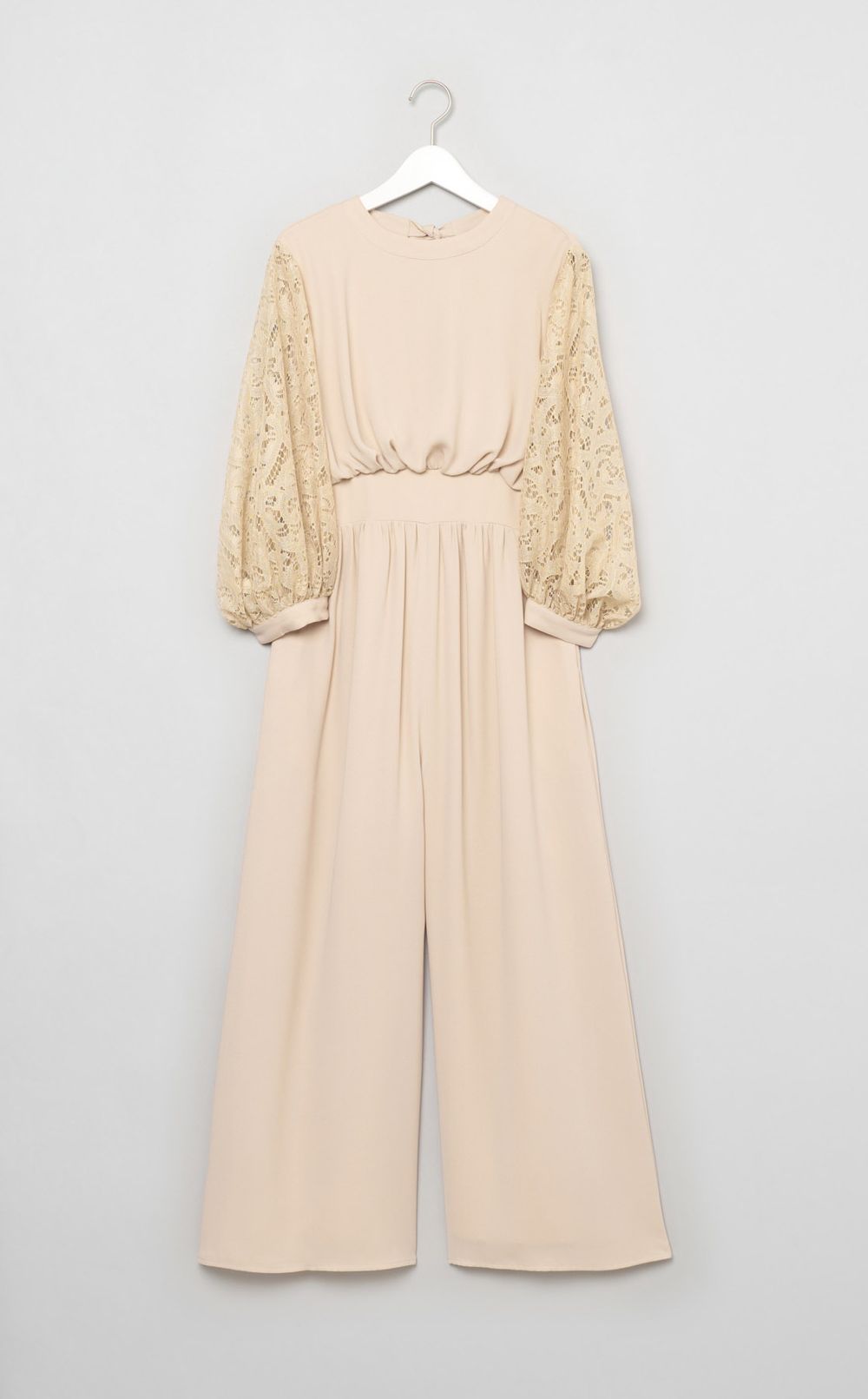 袖レースオールインワン