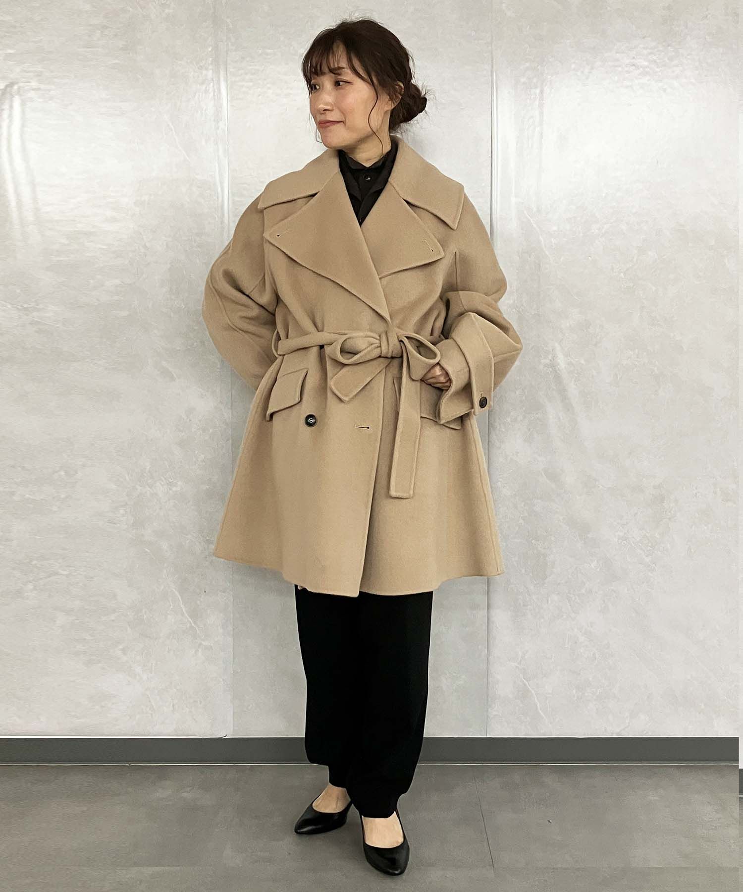 FRAY I.D｜ウールリバーミドルAラインコート