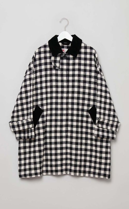 MALTON HTチェックロングコート