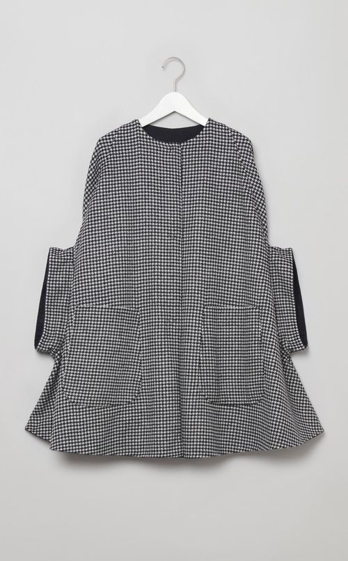 ダブルフェイスリバーシブルポンチョ