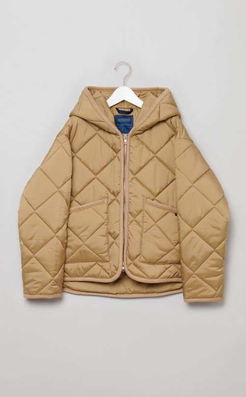 ビッグキルティングフーディジャケット